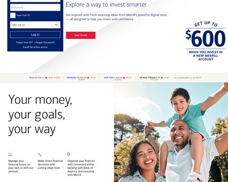 website thubmnail of Merrill Edge
