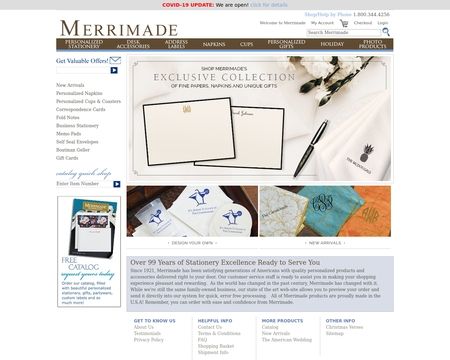 website thubmnail of Merrimade
