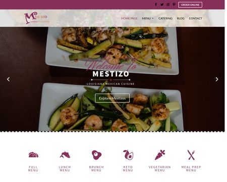 website thubmnail of Mestizo Restaurant