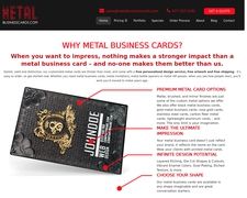 Thumbnail of Metalbusinesscards.com