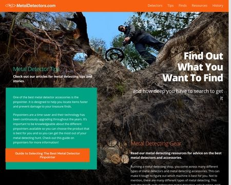 website thubmnail of MetalDetectors.com