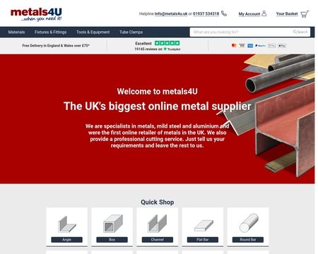 website thubmnail of metals4U
