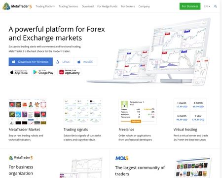 website thubmnail of MetaTrader 5