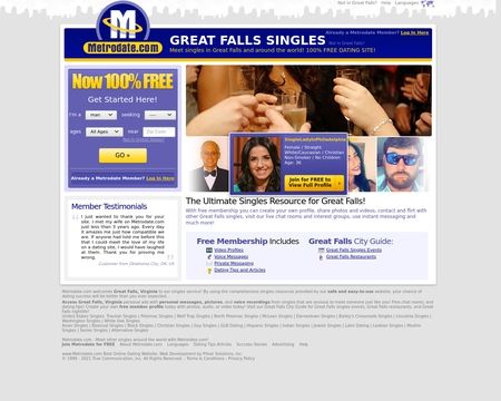 website thubmnail of Metrodate.co