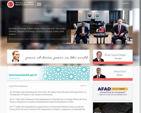 website thubmnail of Mfa.gov.tr