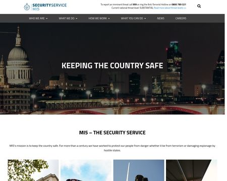 website thubmnail of Mi5.gov.uk