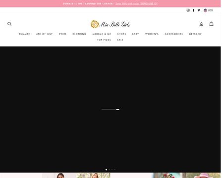 website thubmnail of Mia Belle Girls