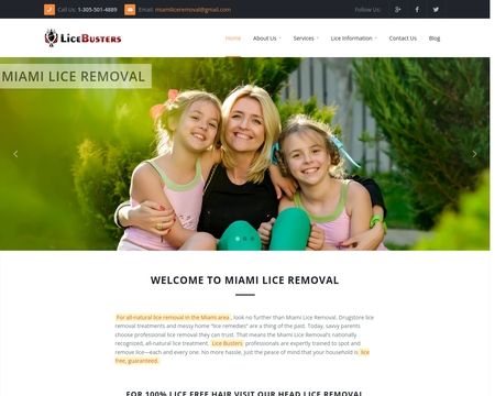 website thubmnail of LiceBusters
