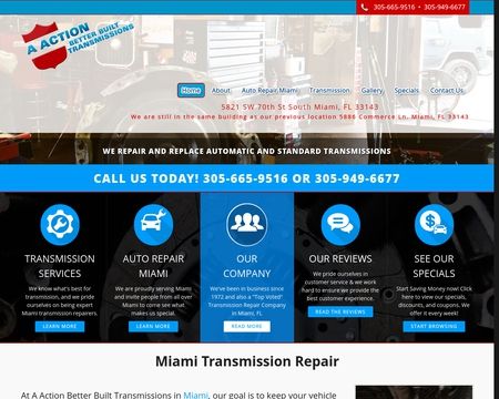 website thubmnail of Transmission Repair in Miami