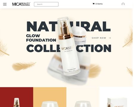 website thubmnail of Mica Beauty