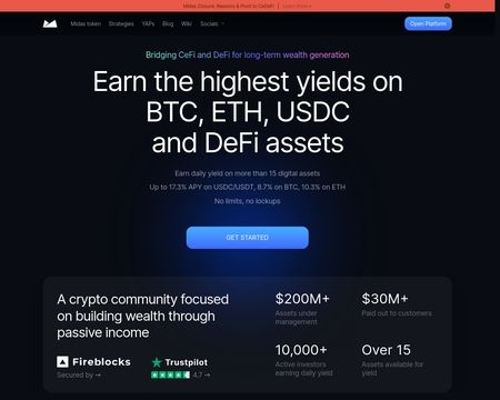 website thubmnail of Midas.investments
