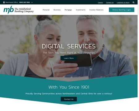 website thubmnail of Middlefieldbank.bank