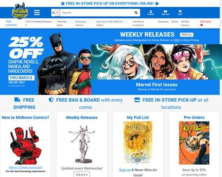 website thubmnail of MidtownComics