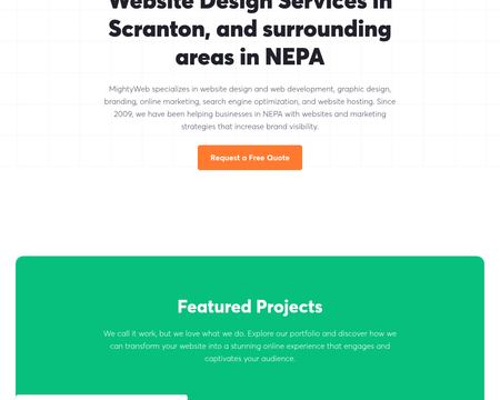 website thubmnail of Mighty Web