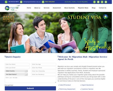 website thubmnail of Migrationhub.com.au