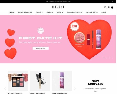 website thubmnail of Milani