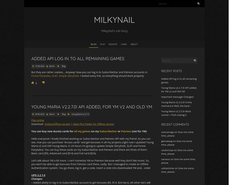website thubmnail of Milkynail.site