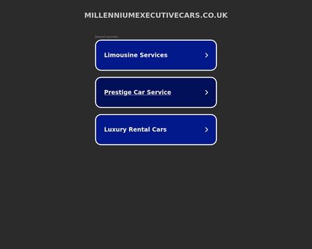 website thubmnail of MilleniumExecutiveCars.co.uk