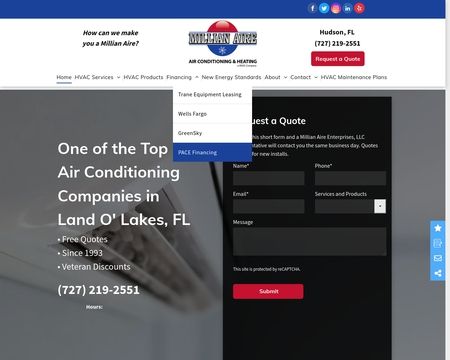 website thubmnail of Millian-aire