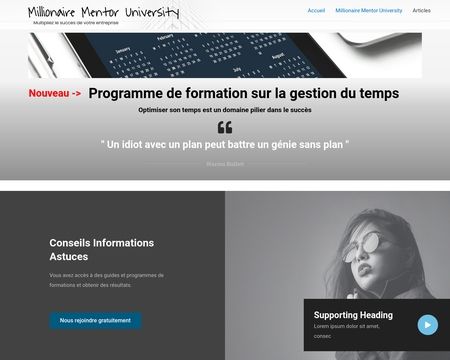 website thubmnail of Millionaire Mentor University
