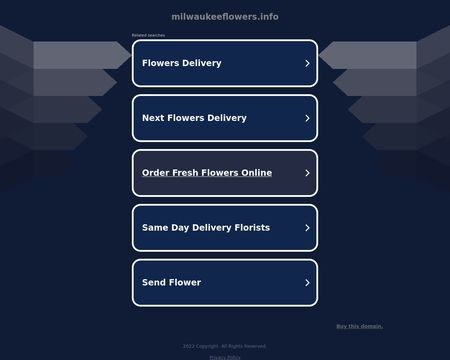 website thubmnail of MilwaukeeFlowers.info