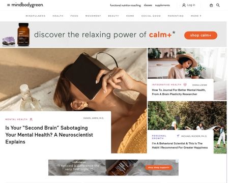 website thubmnail of mindbodygreen