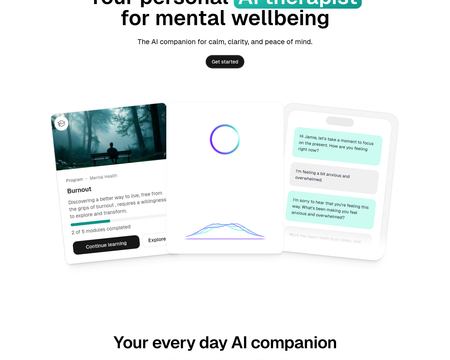 website thubmnail of MindPeace AI