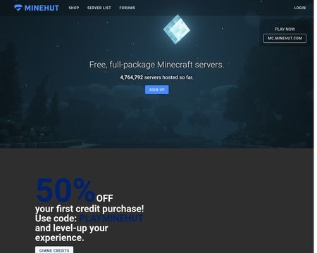website thubmnail of Mine Hut