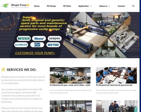 website thubmnail of Mingjiepump