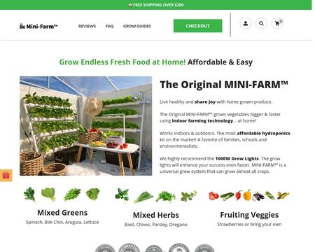 website thubmnail of Mini-Farm Co.