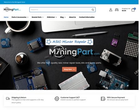website thubmnail of Miningpart