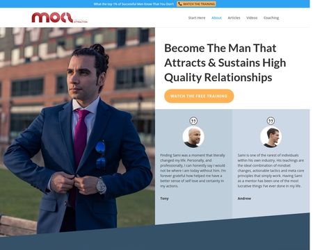 website thubmnail of Ministry Of Attraction