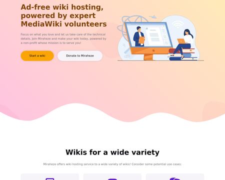 website thubmnail of Miraheze