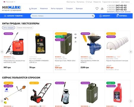 website thubmnail of Mirmark.com.ua