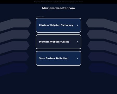 website thubmnail of Mirriam-webster