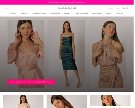 website thubmnail of Miss Holly