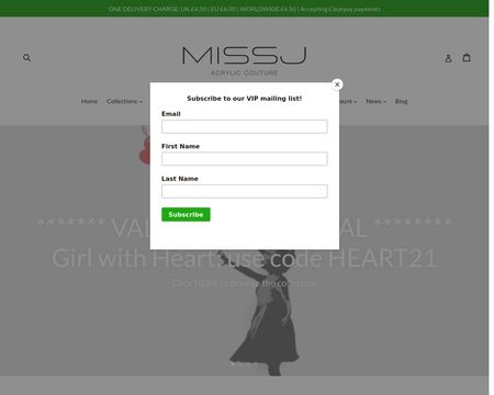 website thubmnail of Missj