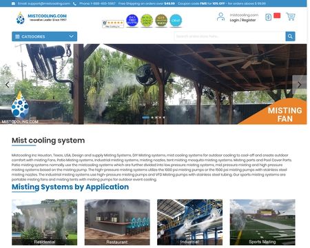 website thubmnail of Mistcooling.com
