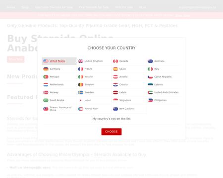 website thubmnail of Misterolympia.to