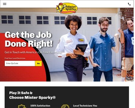 website thubmnail of Mistersparky