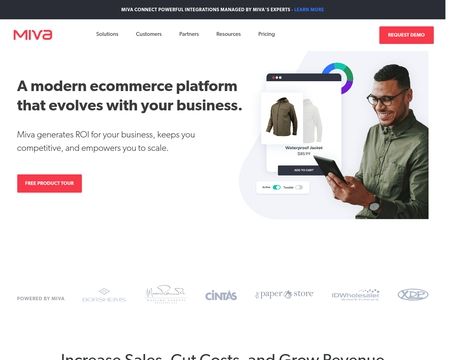 website thubmnail of Miva Merchant