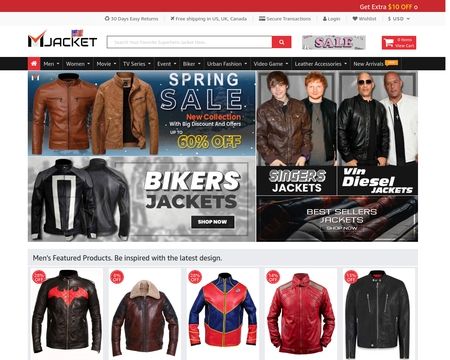 website thubmnail of MJacket