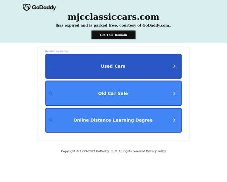 website thubmnail of MJCClassicCars