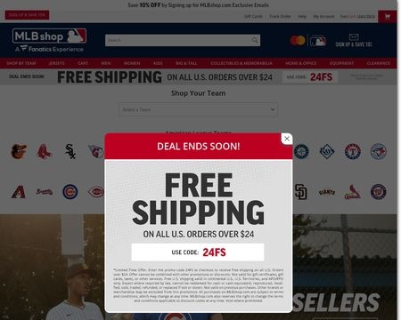 website thubmnail of MLBShop