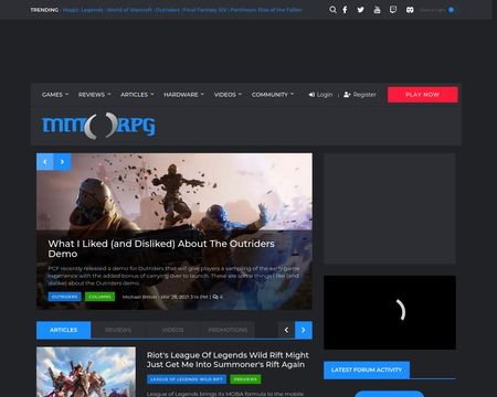 website thubmnail of MMORPG