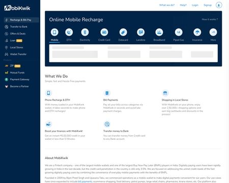 website thubmnail of MobikWik