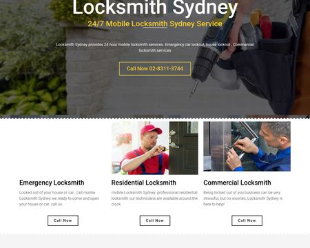 website thubmnail of Mobile Locksmith Sydney