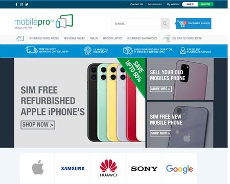 website thubmnail of MobilePro UK