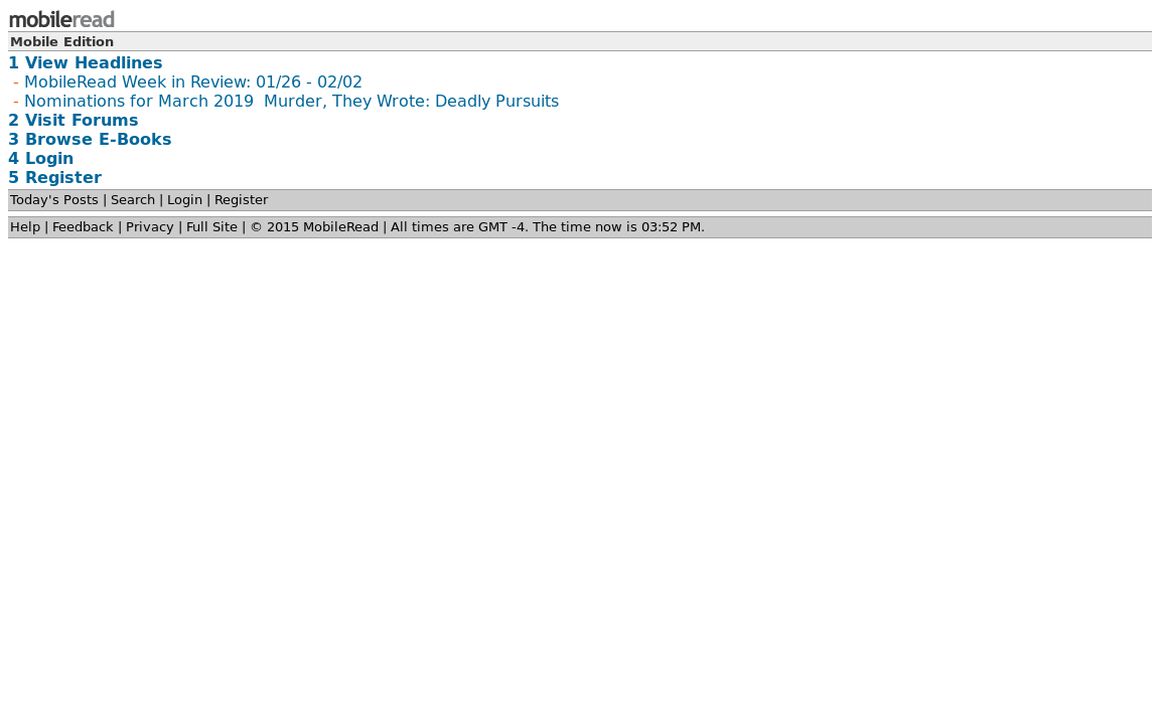 website thubmnail of Mobileread.mobi
