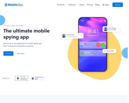 website thubmnail of Mobilespy.io